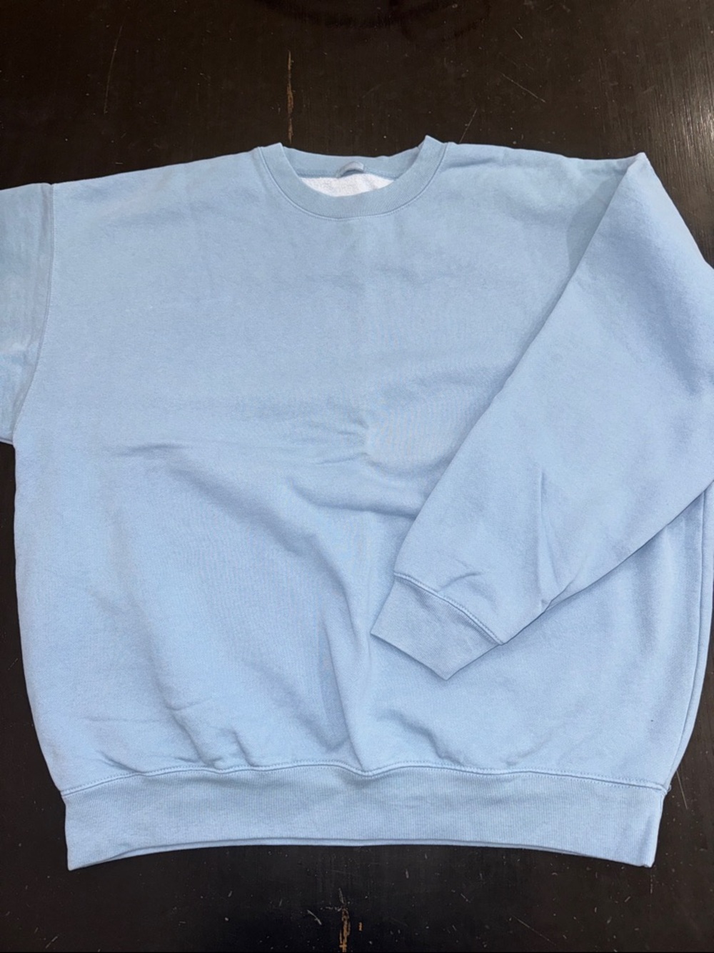 john galt for brandy melville crew neck light blue sweatshirt. one size. lk new.